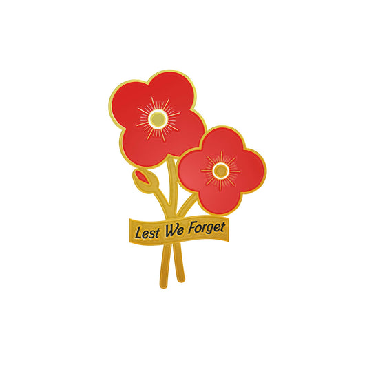 Poppies Pin Badge 25F - Poppyscotland