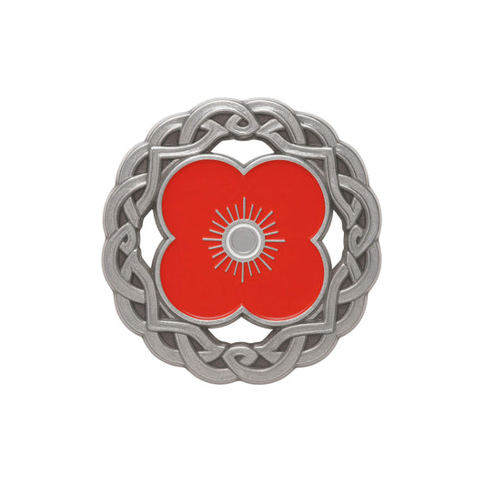 Celtic Circle Pin Badge 25G - Poppyscotland