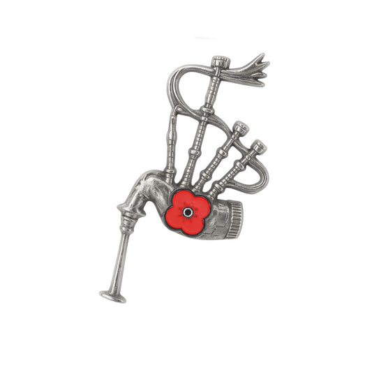 Bagpipes Pin Badge 25K - Poppyscotland