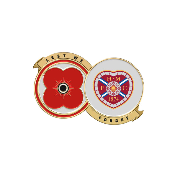 Hearts F.C. Pin Badge F23G | Poppyscotland