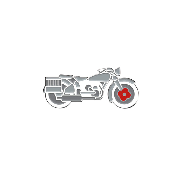 Motorcycle Pin Badge 23L | Poppyscotland