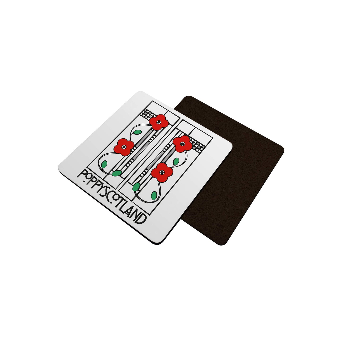 Mackintosh Coaster - White - Poppyscotland