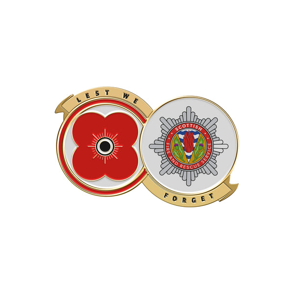 Scottish Fire and Rescue Service Pin Badge S23A | Poppyscotland