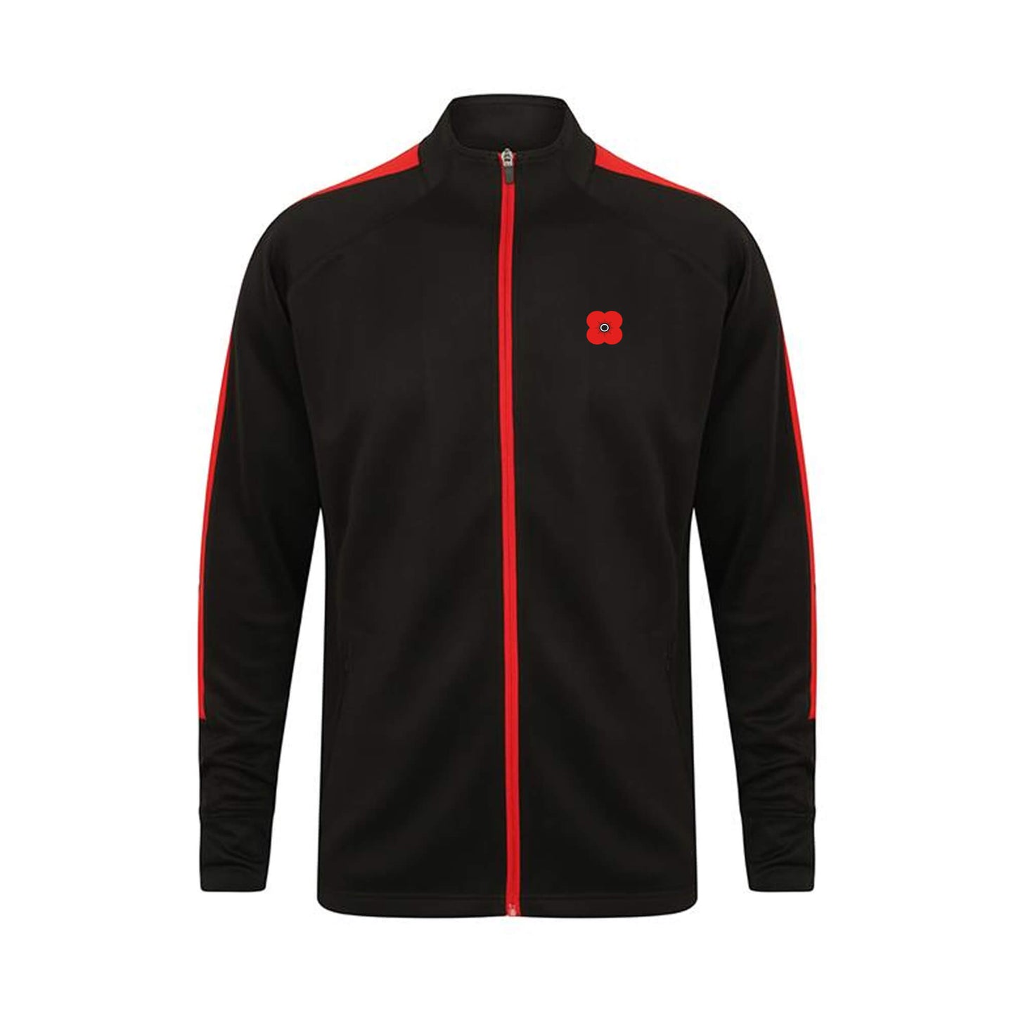 Tracksuit Top - Black/Red - Pppyscotland