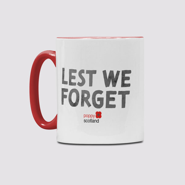 Lest We Forget Contrast Mug | Poppyscotland