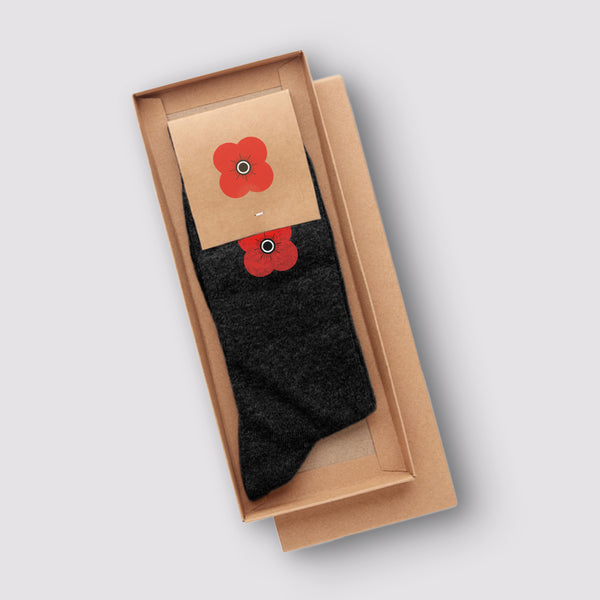 Poppy Socks | Black | Poppyscotland