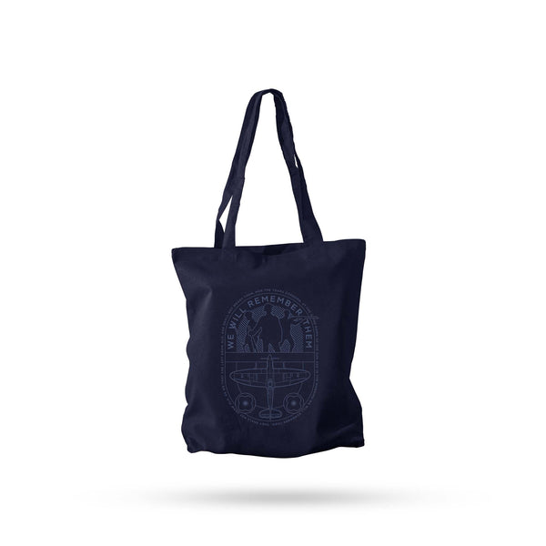 Blueprint Navy Cotton Shopper - Poppyscotland