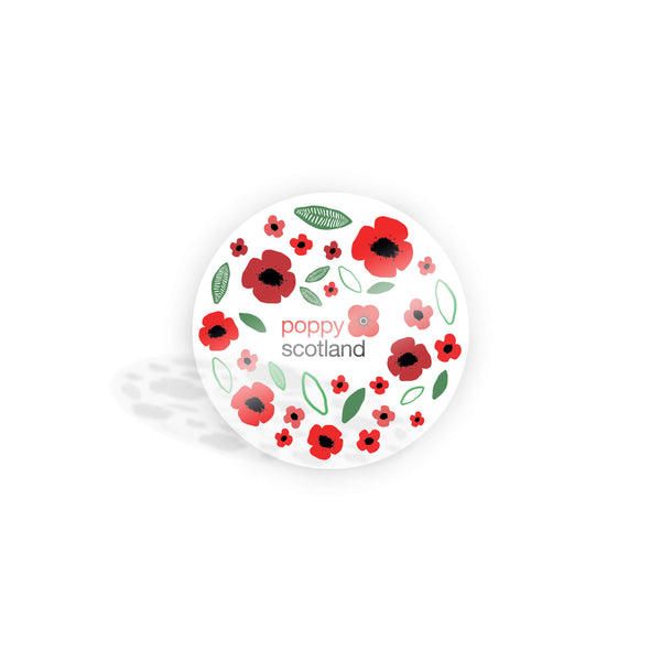 Car Sticker Bloom Print Poppyscotland