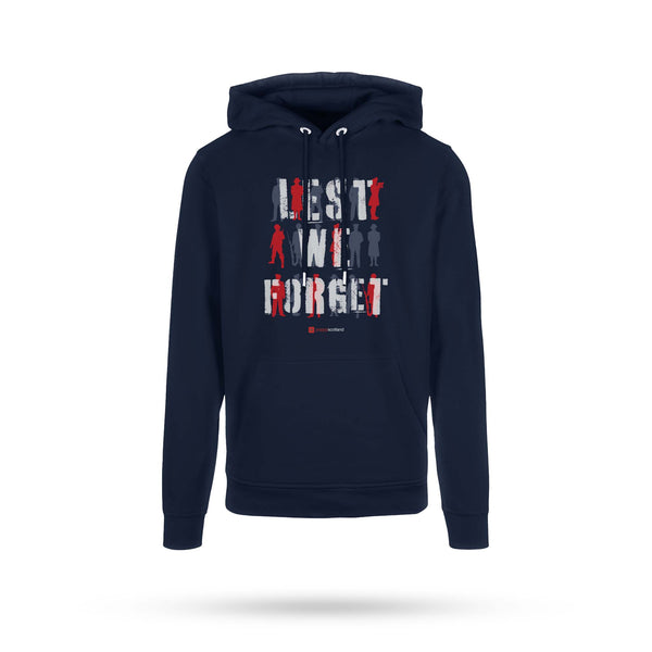 Popyscotland Navy Lest We Forget Hoodie