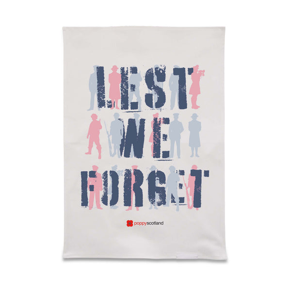 Poppyscotland Lest We Forget Tea Towel