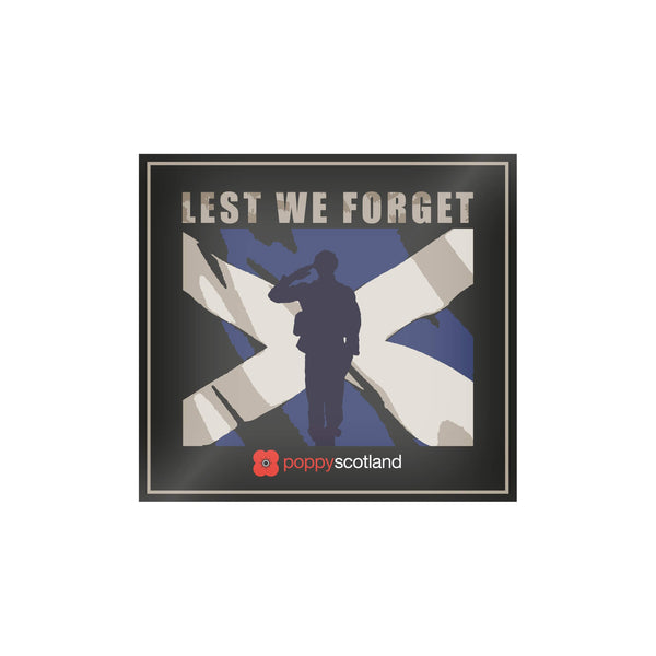 Lest We Forget Car Sticker | Window or Bumper | Poppyscotland