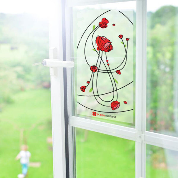 poppy scotland vinyl window decal
