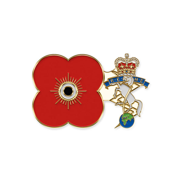 poppyscotland royal electrical & mechanical engineers pin badge r19