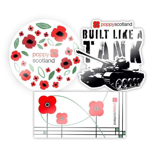 Poppyscotland Car Sticker Bundle