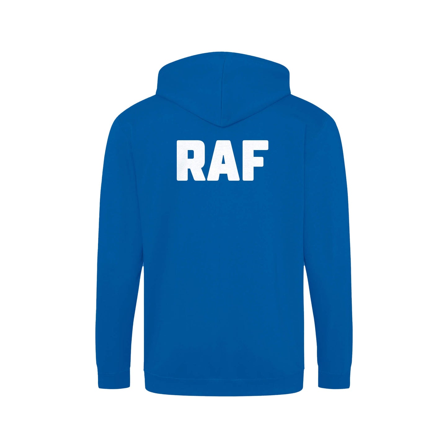 RAF Zipped Hoodie | Royal Blue | Back | Poppy Scotland