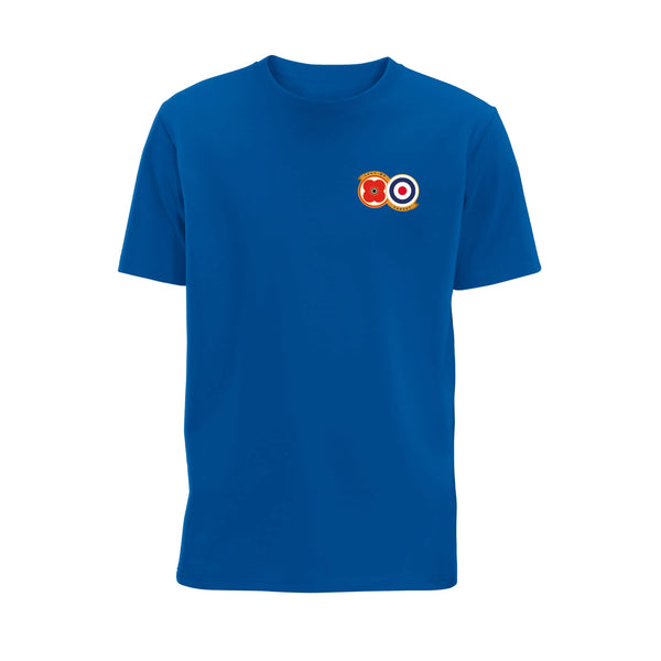 RAF T-Shirt | Royal Blue | Front | Poppyscotland