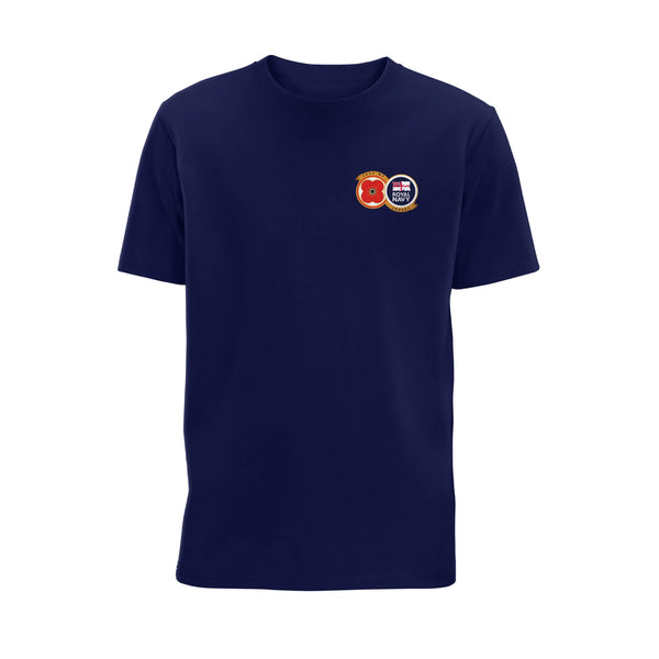 Royal Navy T-Shirt | Navy | Front | Poppyscotland