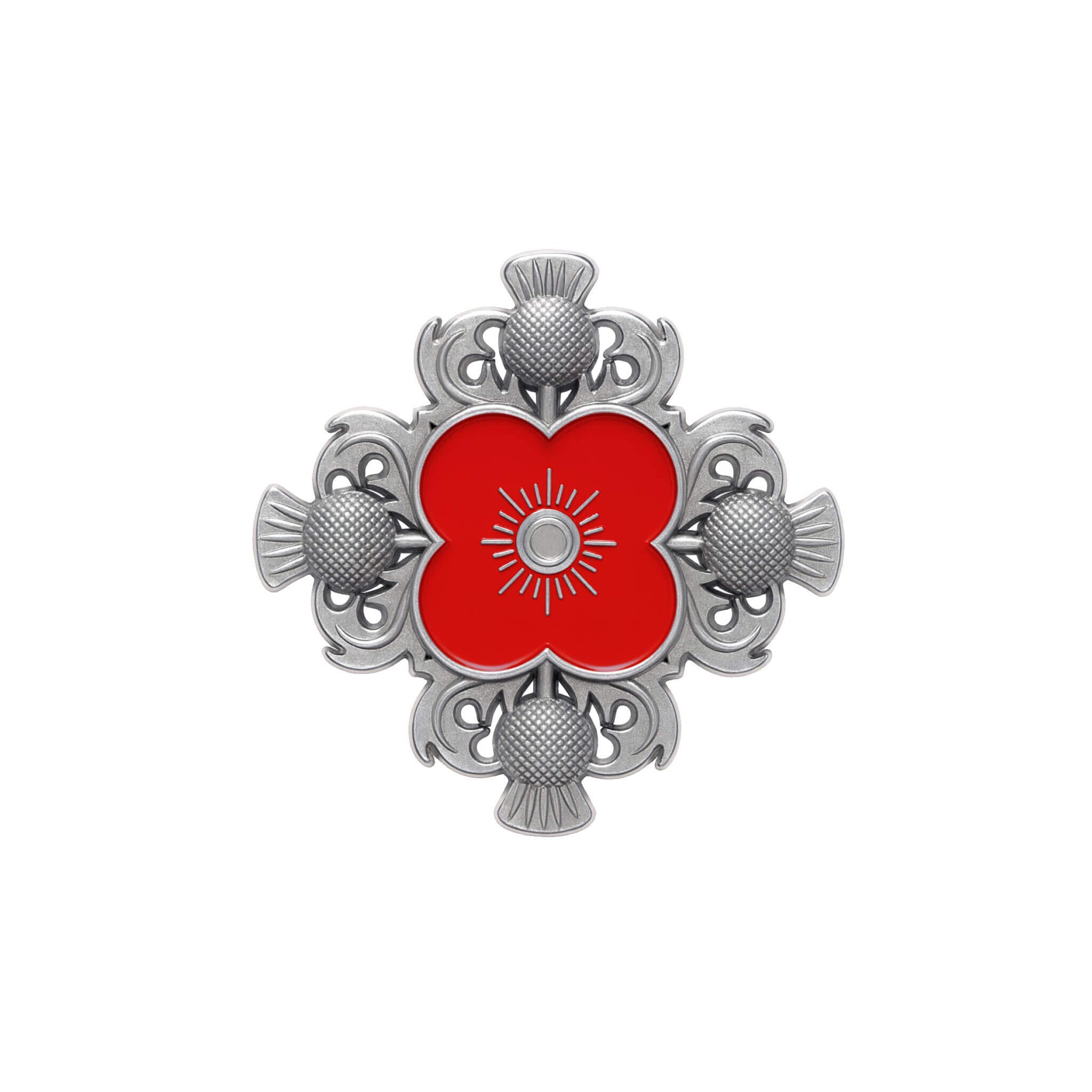 Scottish Thistles Pin Badge 25E - Poppyscotland