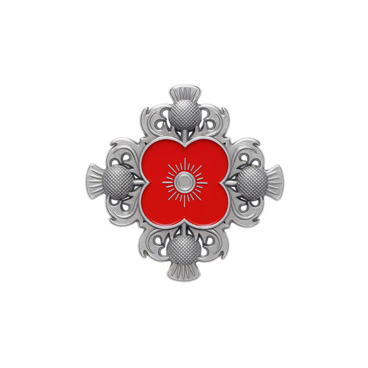 Scottish Thistles Pin Badge 25E - Poppyscotland
