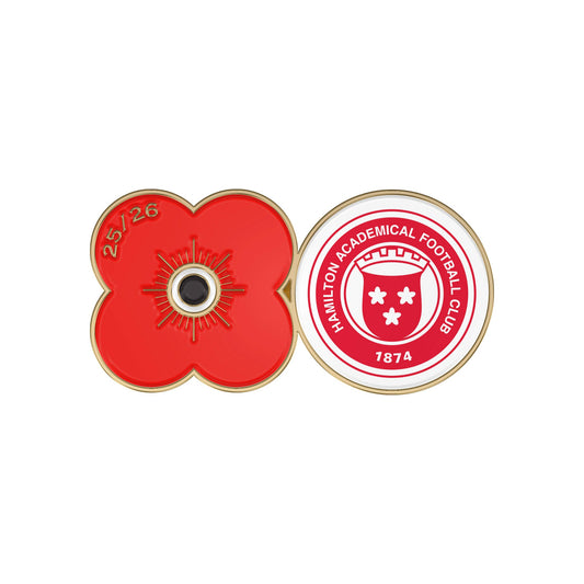 Hamilton Academical F.C. Pin Badge F25AA - Poppyscotland