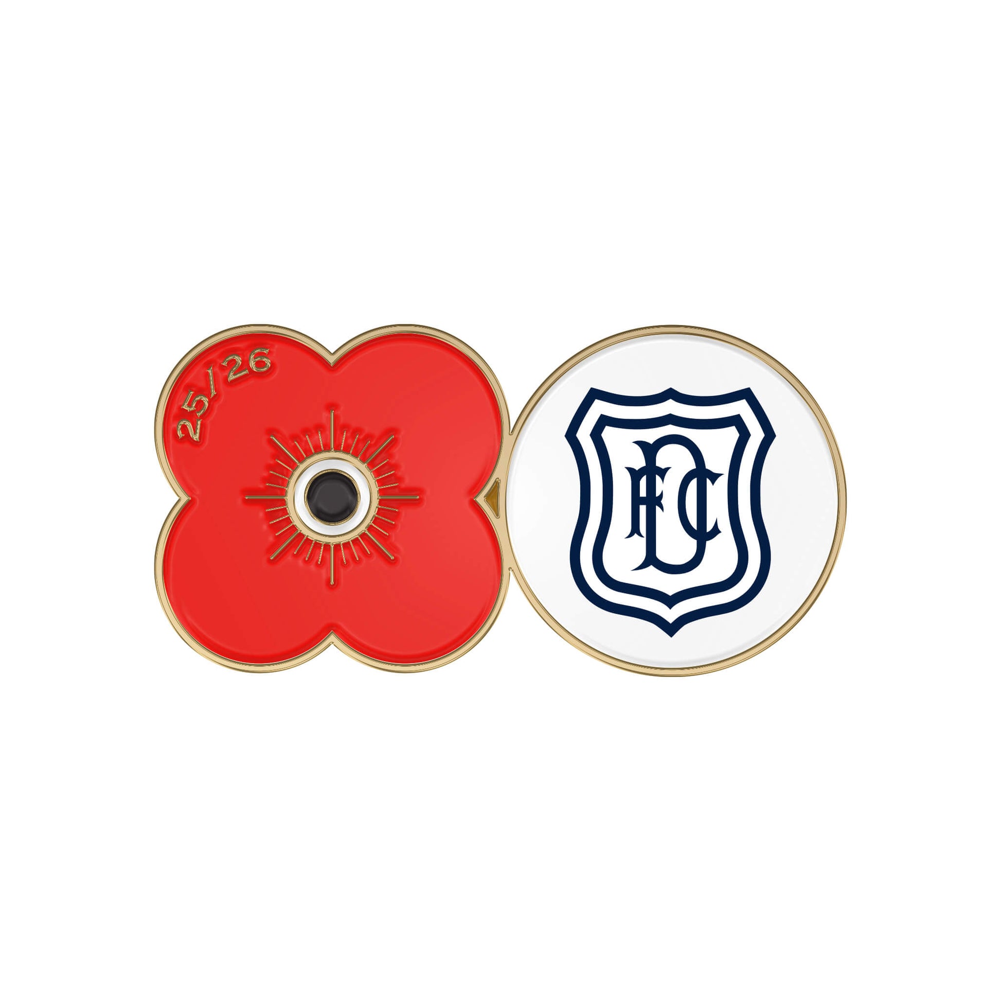 Dundee F.C. Pin Badge F25B - Poppyscotland