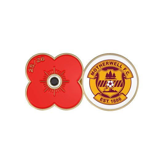 Motherwell F.C. Pin Badge F25C - Poppyscotland