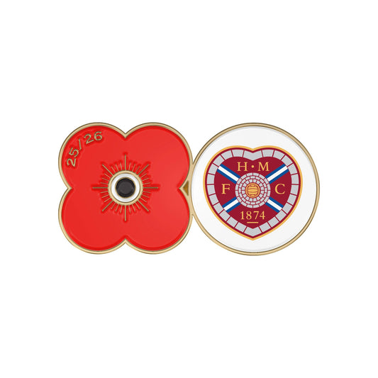 Hearts F.C. Pin Badge F25F - Poppyscotland