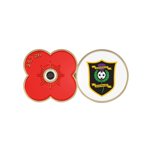 Livingston F.C. Pin Badge F25J - Poppyscotland
