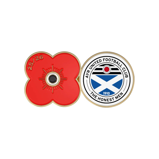 Ayr United F.C. Pin Badge F25P - Poppyscotland
