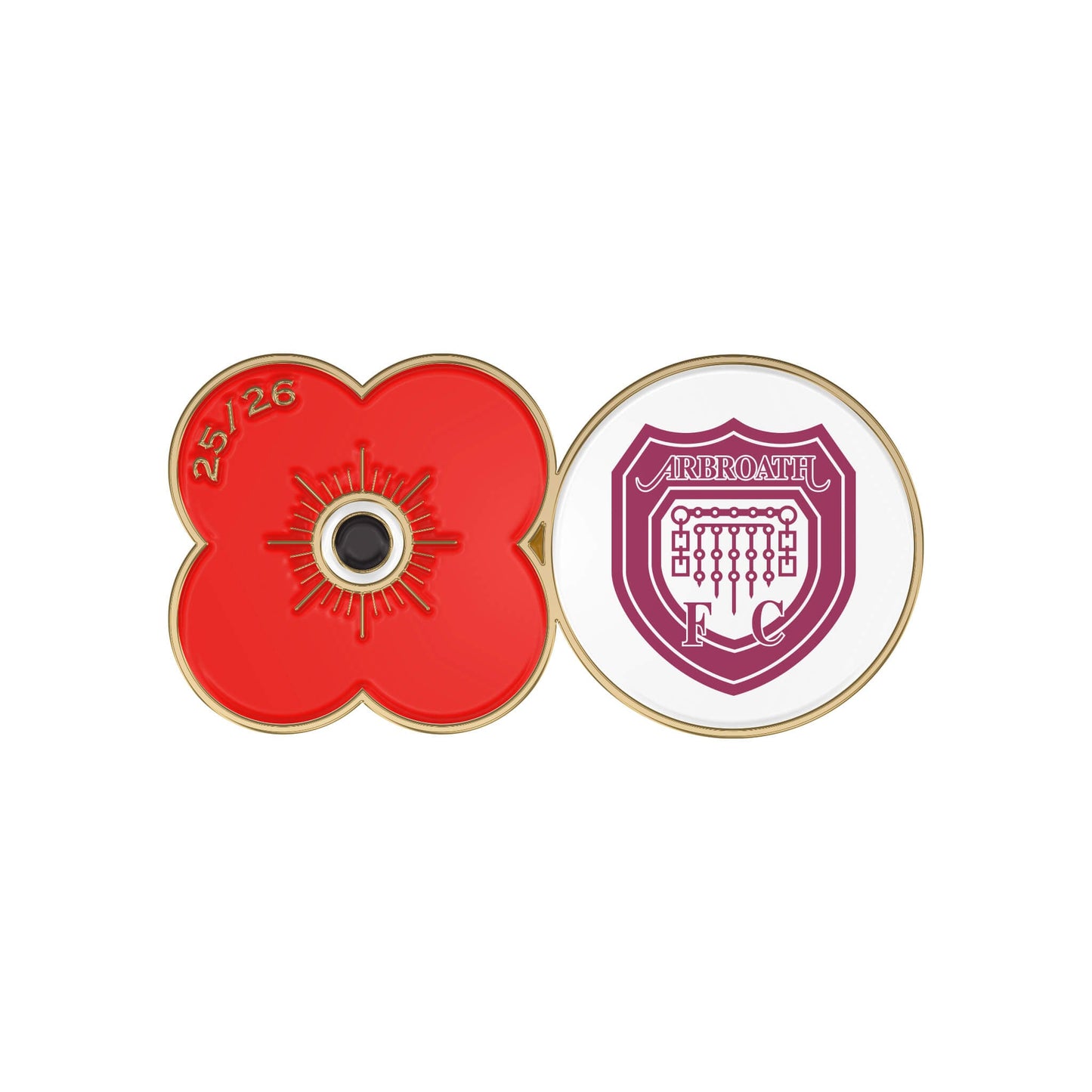 Arbroath F.C. Pin Badge F25S - Poppyscotland