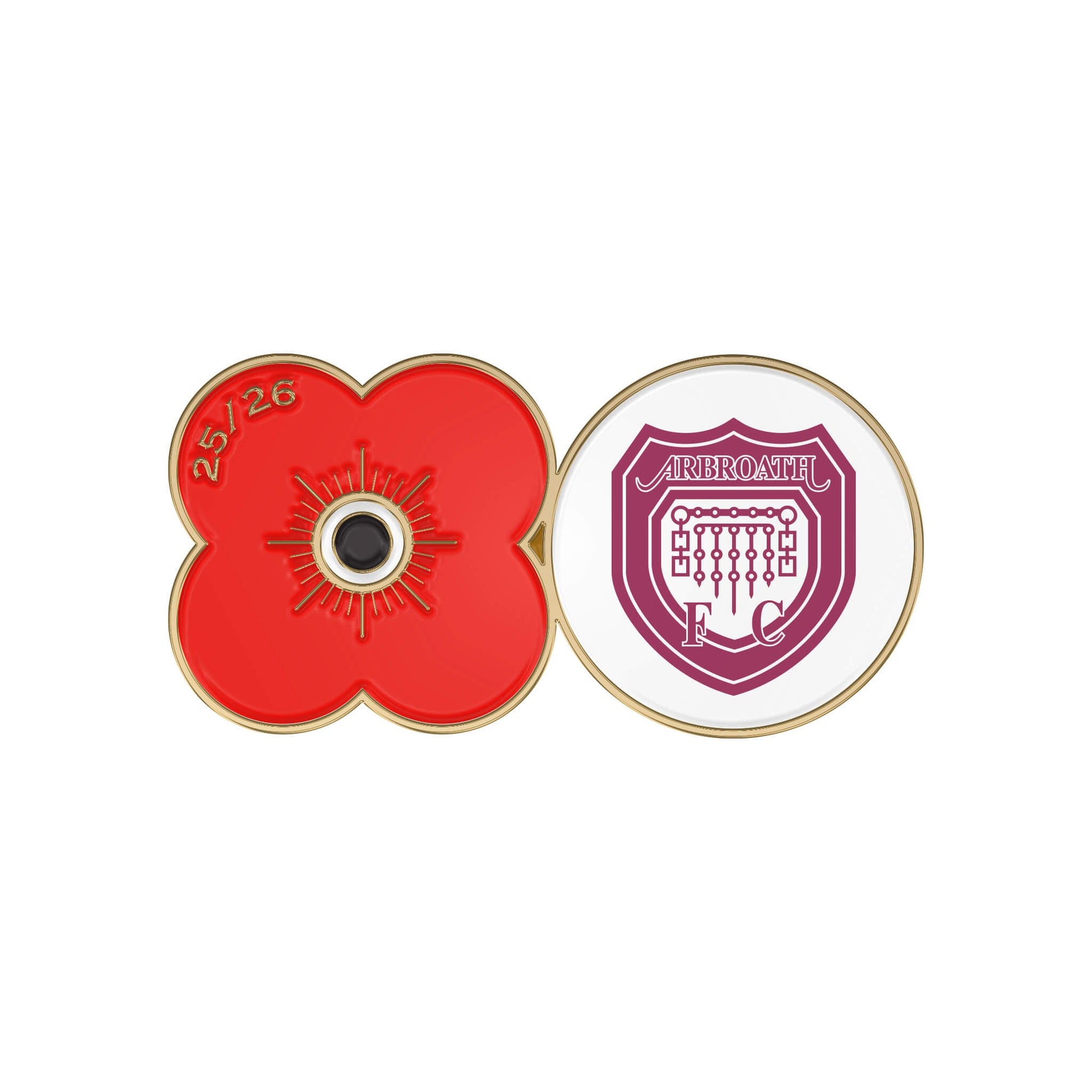 Arbroath F.C. Pin Badge F25S - Poppyscotland