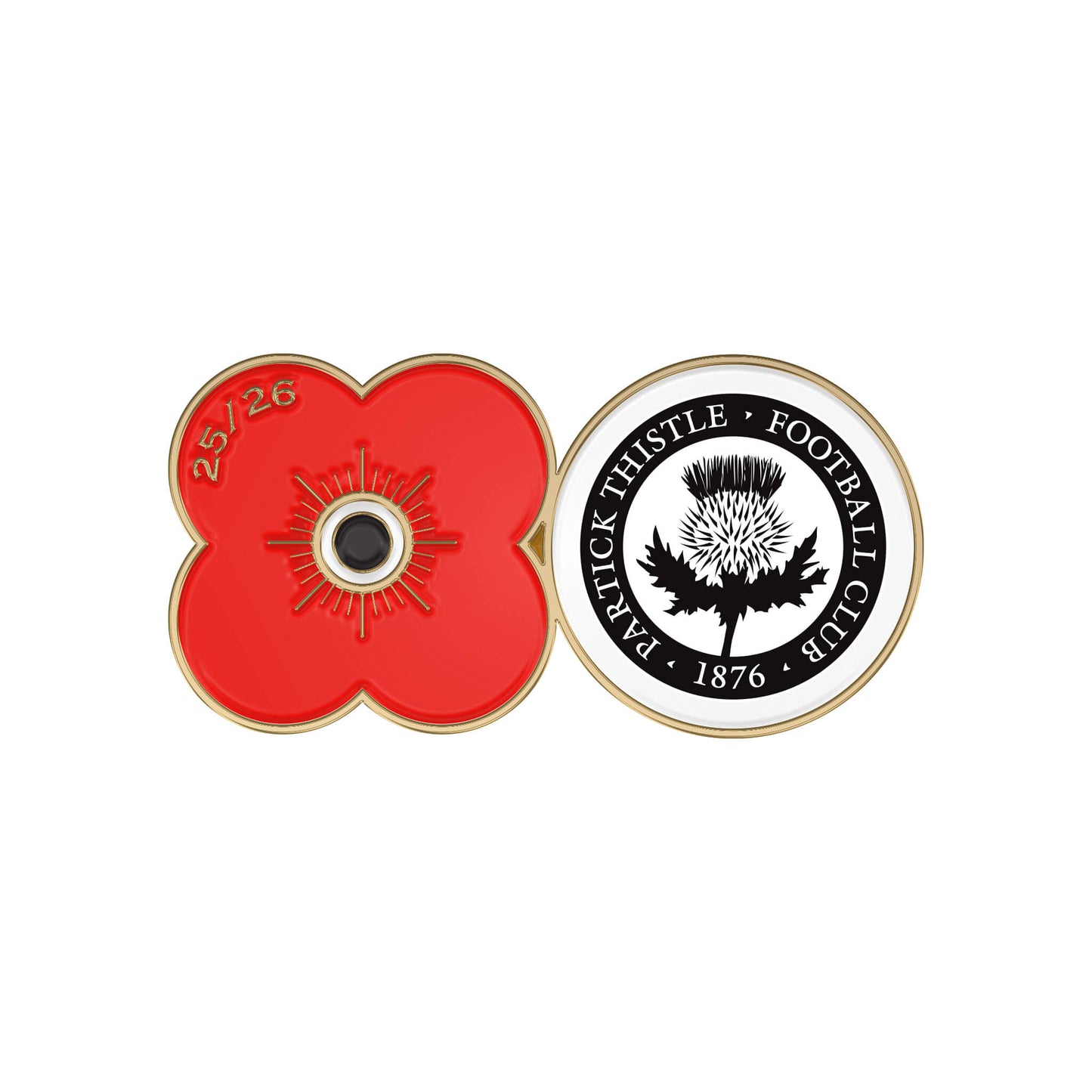 Partick Thistle F.C. Pin Badge F25U - Poppyscotland