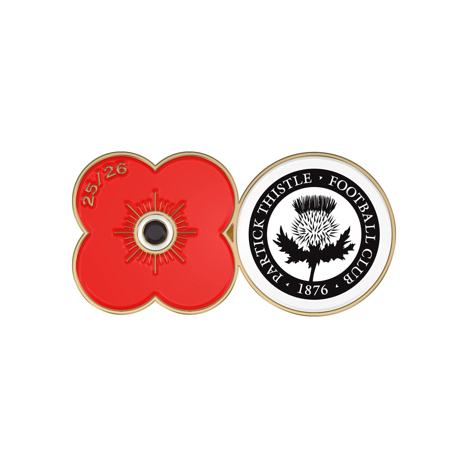 Partick Thistle F.C. Pin Badge F25U - Poppyscotland