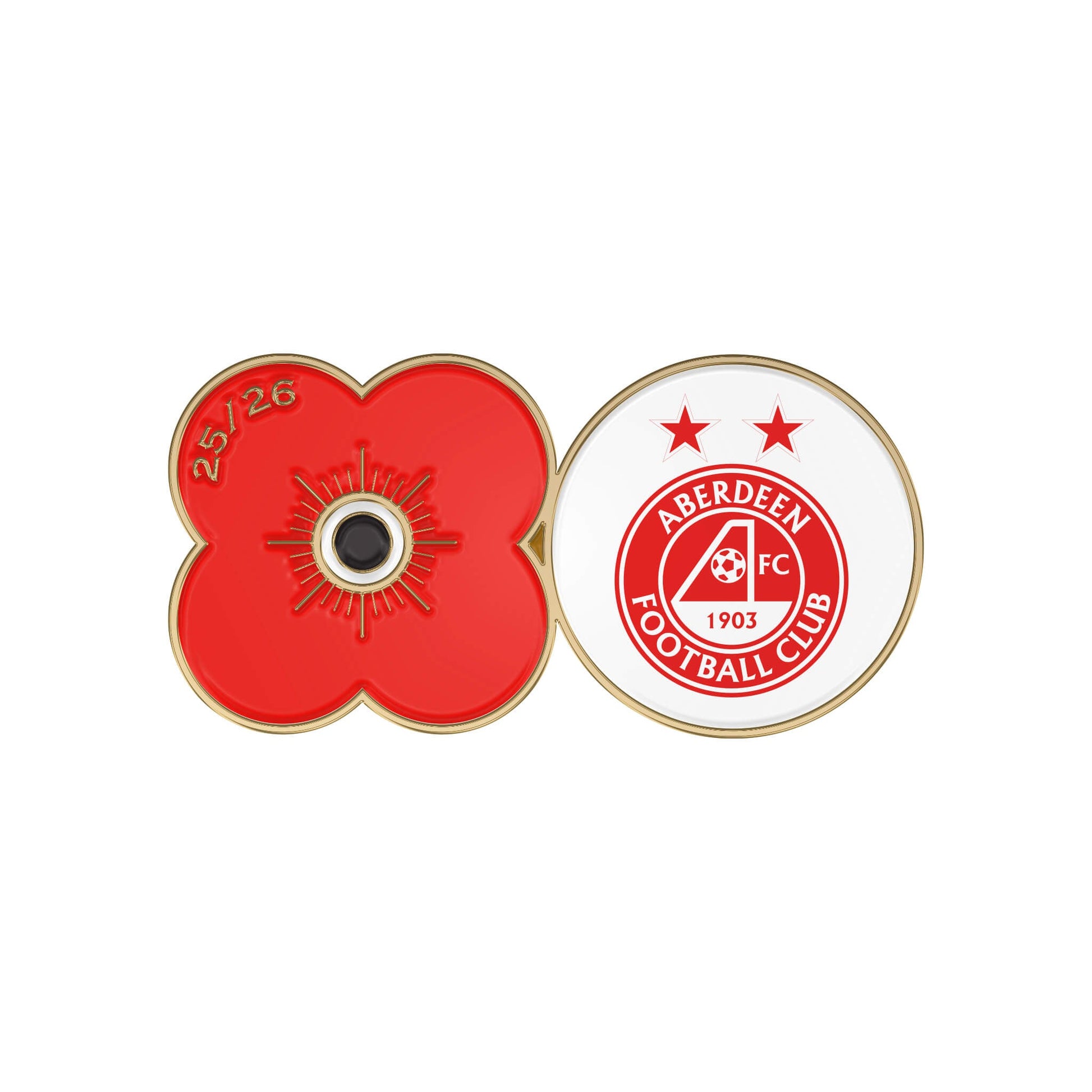 Aberdeen F.C. Pin Badge F25V - Poppyscotland
