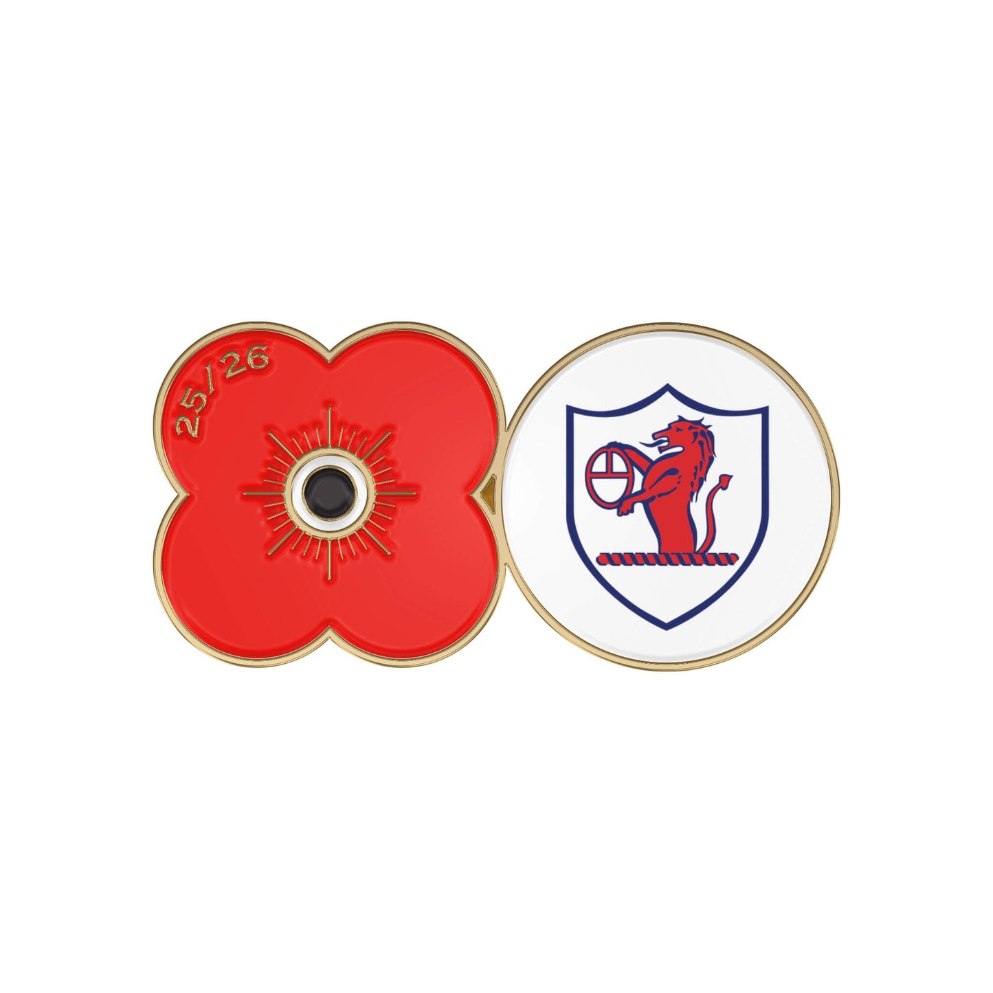 Raith Rovers F.C. Pin Badge F25W - Poppyscotland