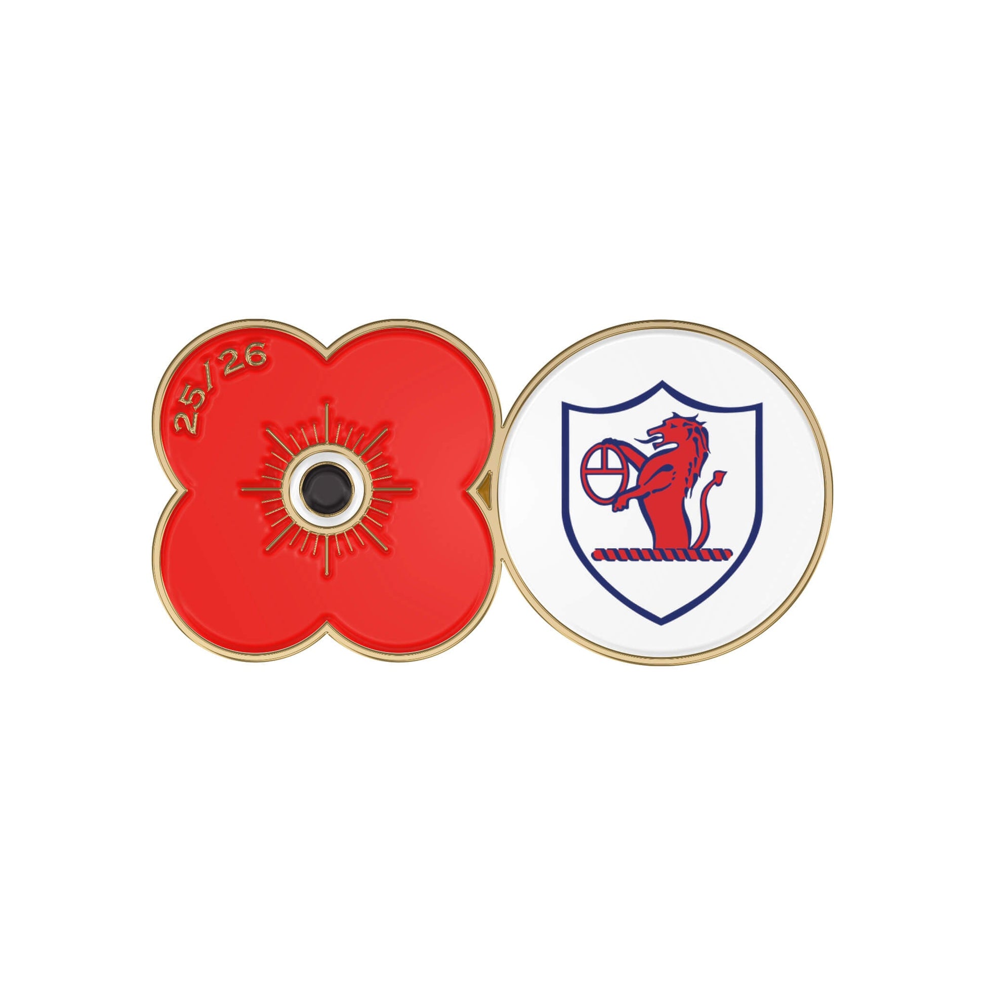 Raith Rovers F.C. Pin Badge F25W - Poppyscotland