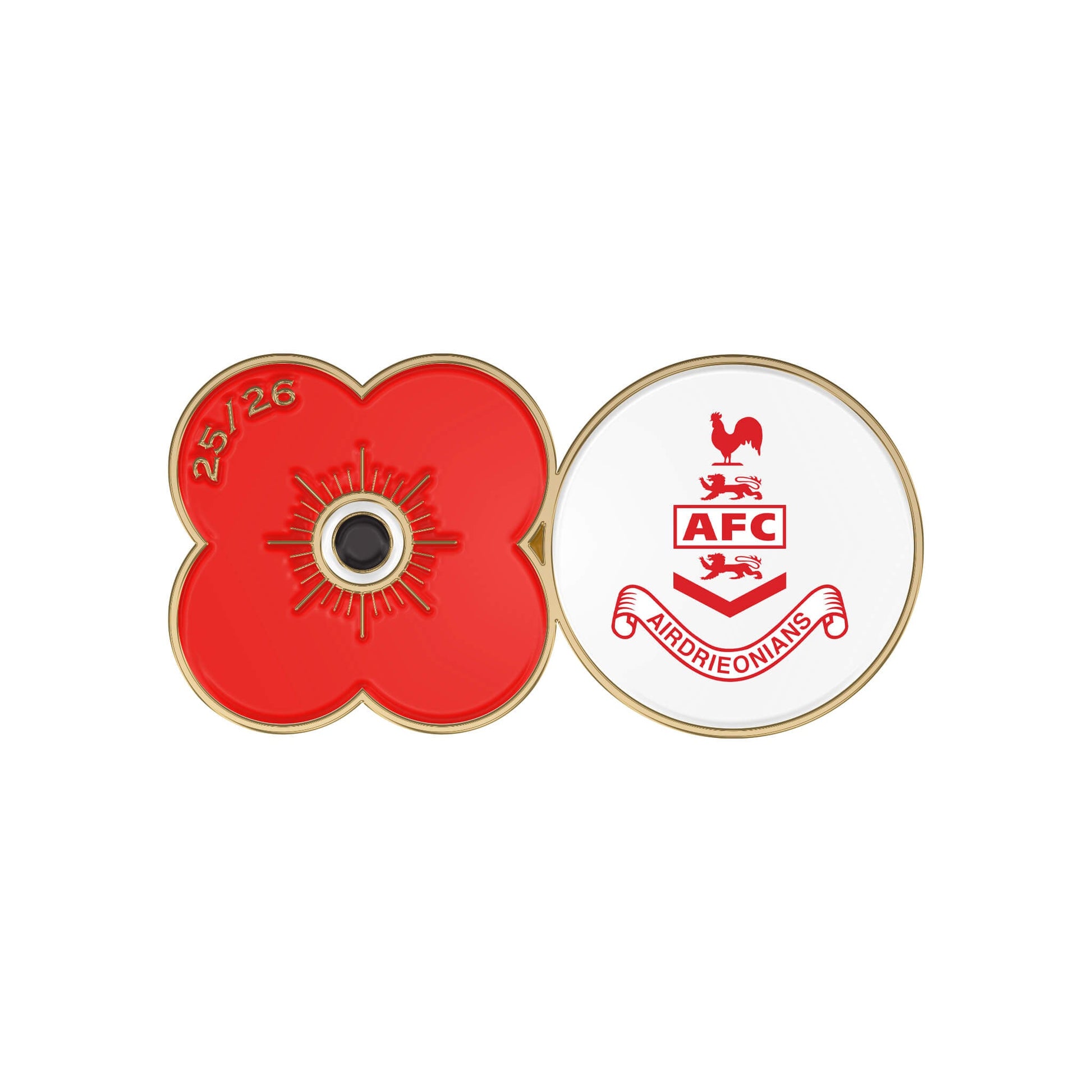 Airdrieonians F.C. Pin Badge F25Z - Poppyscotland