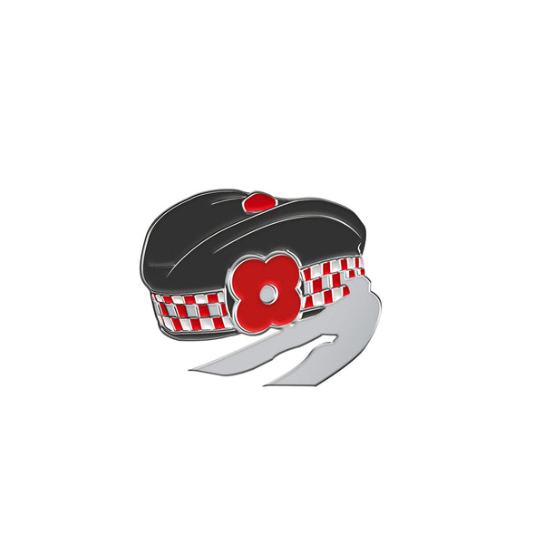 Glengarry Hat Pin Badge M22D | Poppyscotland