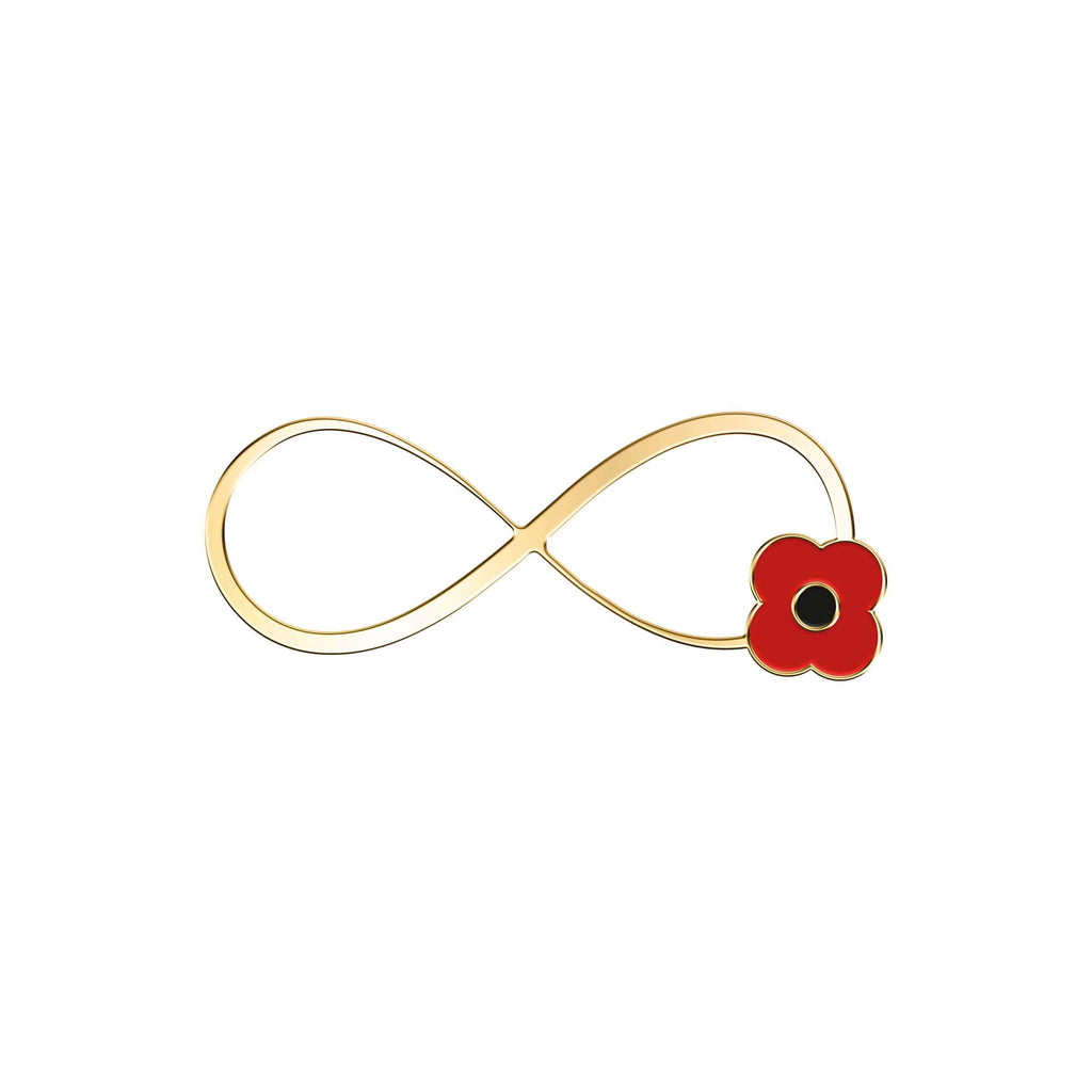 Infinity poppy brooch clearance
