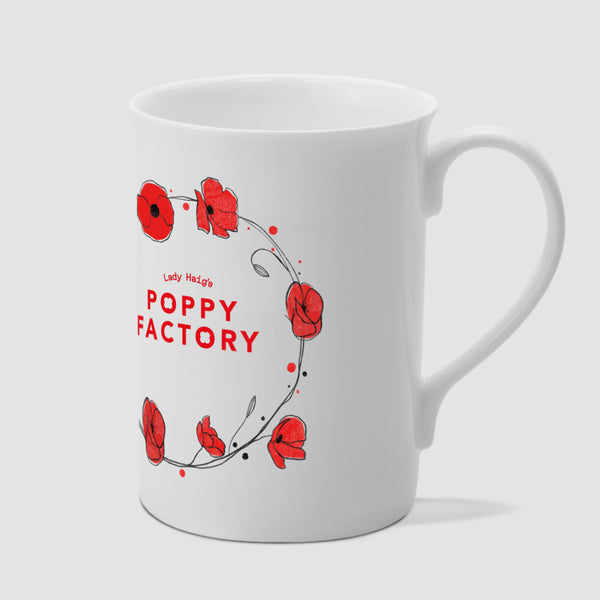 Poppy Factory Wreath China Mug | Poppyscotland