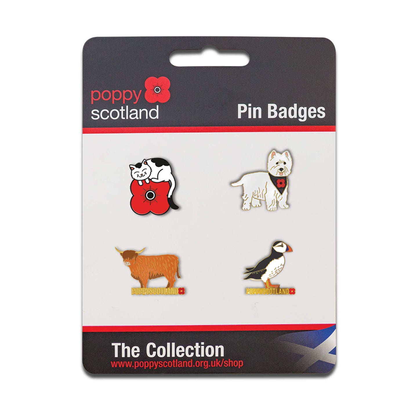 Animal Pin Badge Collection - Poppyscotland
