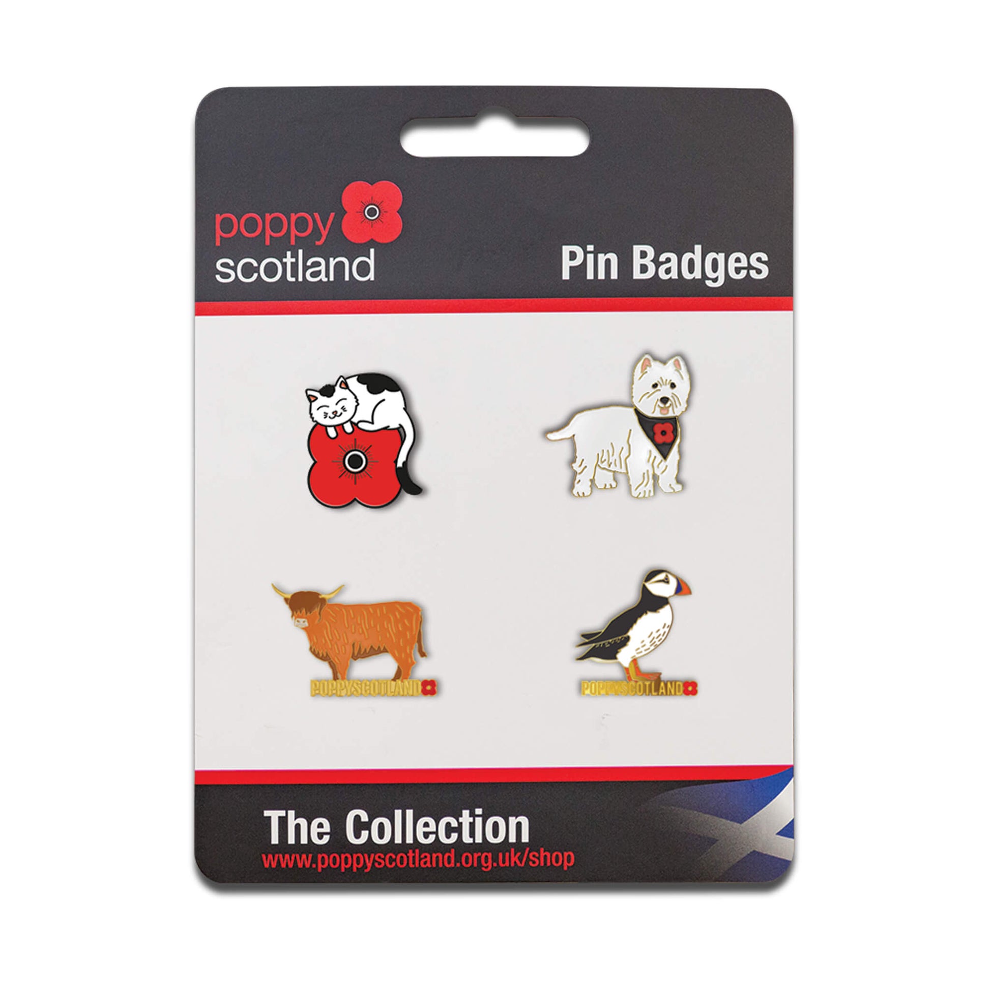 Animal Pin Badge Collection - Poppyscotland