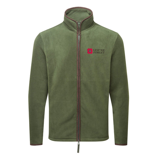 Artisan Fleece Jacket - Moss Green - Front - Poppyscotland