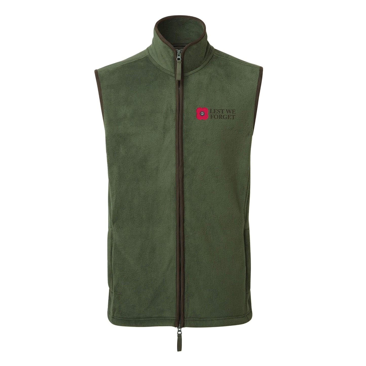 Artisan Fleece Gilet - Moss Green - Poppyscotland