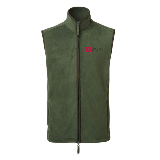 Artisan Fleece Gilet - Moss Green - Poppyscotland