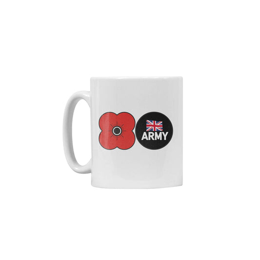 Army Ceramic Mug - White - Poppyscotland