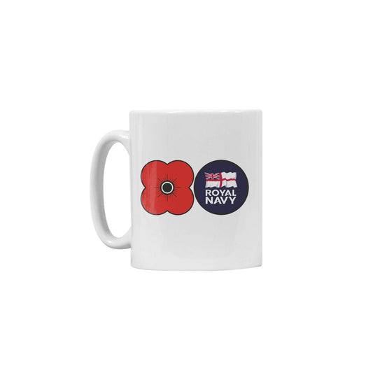 Royal Navy Ceramic Mug - White - Poppyscotland