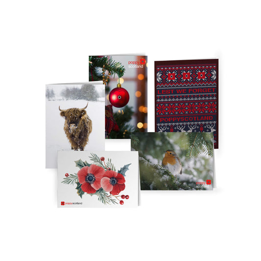 2025 Christmas Cards (Pack of 10) - Poppyscotland