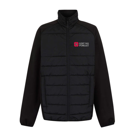 Poppy Hybrid Jacket - Black - Front - Poppyscotland