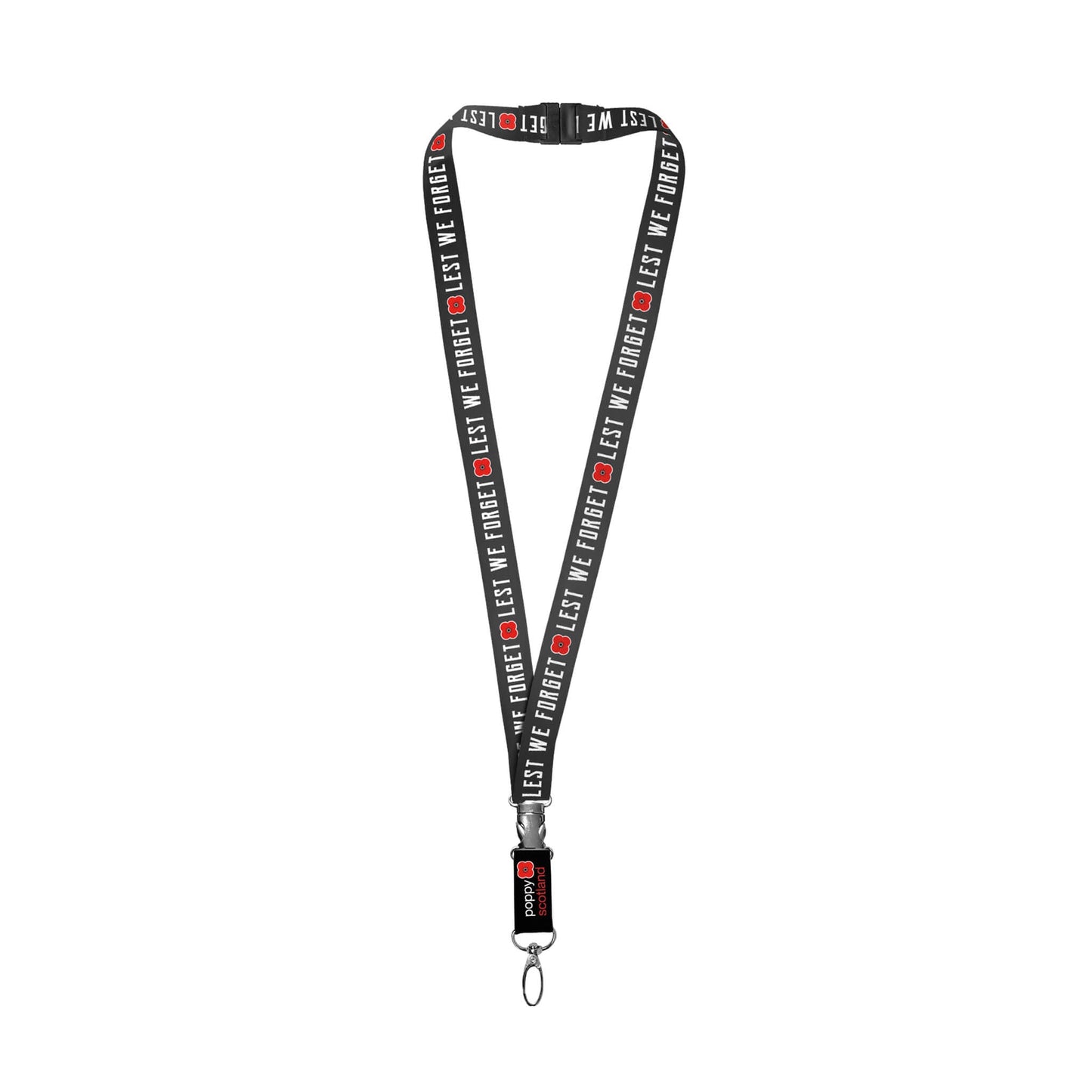LWF Lanyard - Black - Poppyscotland
